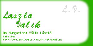 laszlo valik business card